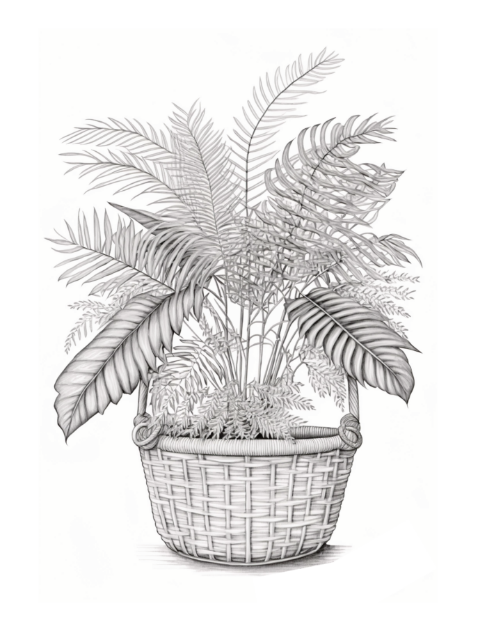 Free Plant Coloring Page 25