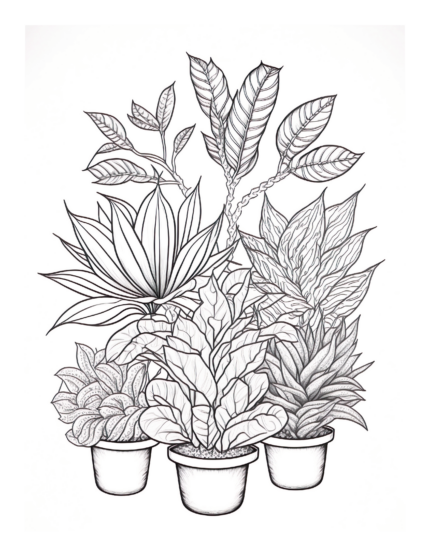 Free Plant Coloring Page 27