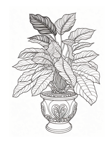 Free Plant Coloring Page 33