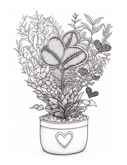 Free Plant Coloring Page 43