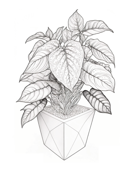 Free Plant Coloring Page 53