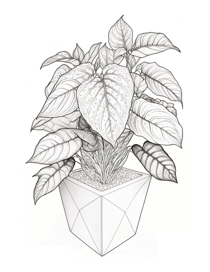Free Plant Coloring Page 53