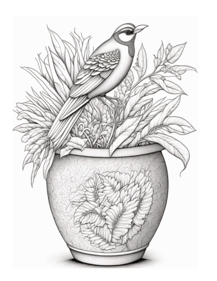 Free Plant Coloring Page 55