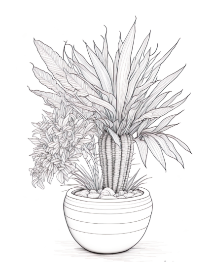 Free Plant Coloring Page 57