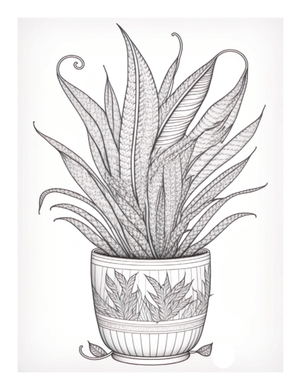 Free Plant Coloring Page 73