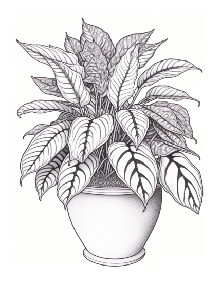 Free Plant Coloring Page 79