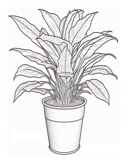 Free Plant Coloring Page 89