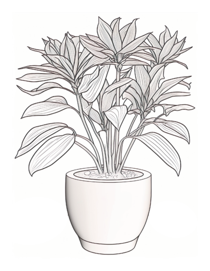 Free Plant Coloring Page 91