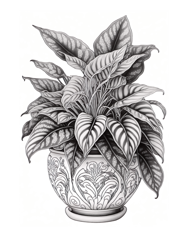 Free Plant Coloring Page 93