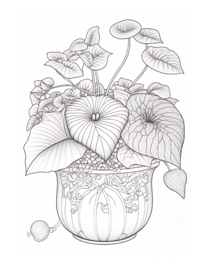 Free Plant Coloring Page 99