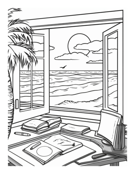 Free Quiet Moments Coloring Page 19