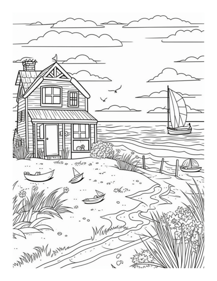 Free Quiet Moments Coloring Page 43