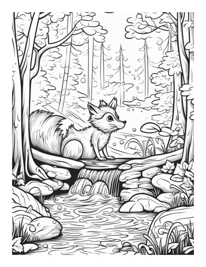 Free Quiet Moments Coloring Page 5