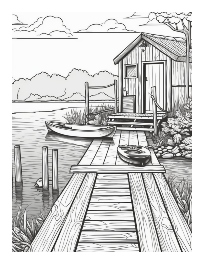 Free Quiet Moments Coloring Page 55