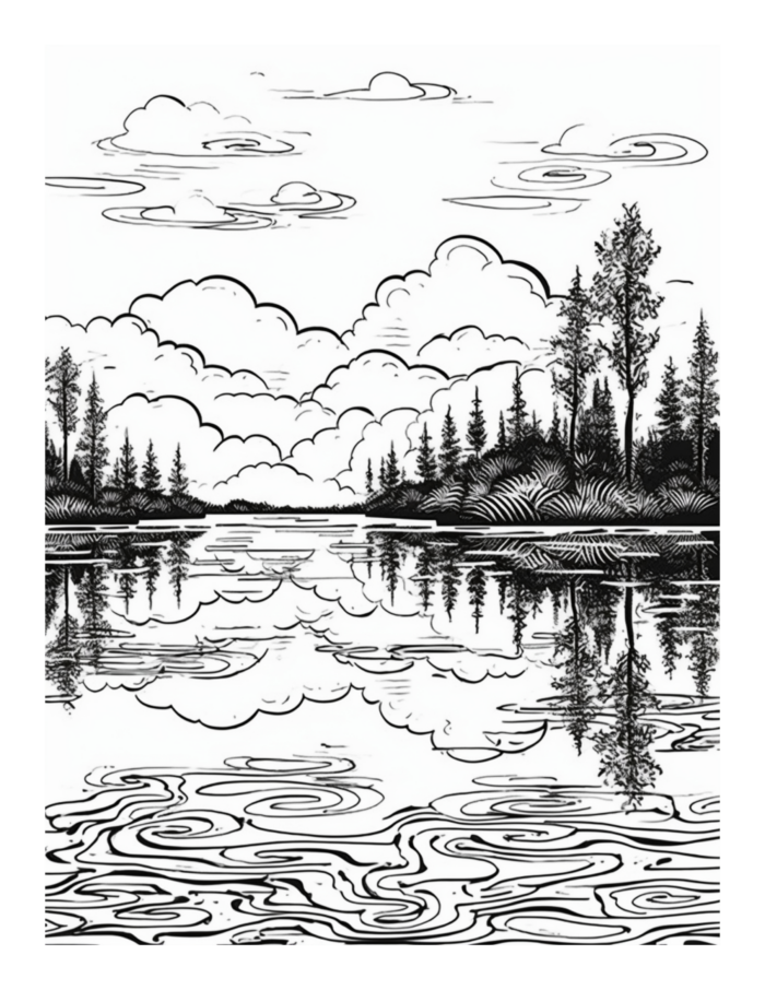 Free Quiet Moments Coloring Page 7