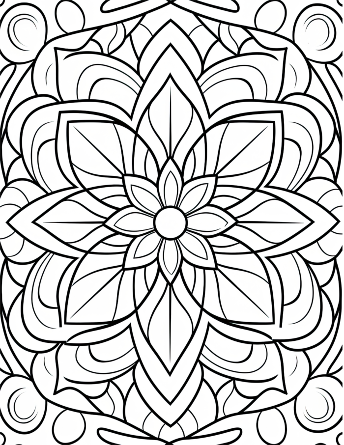 Free Simple Patterns Coloring Page 101