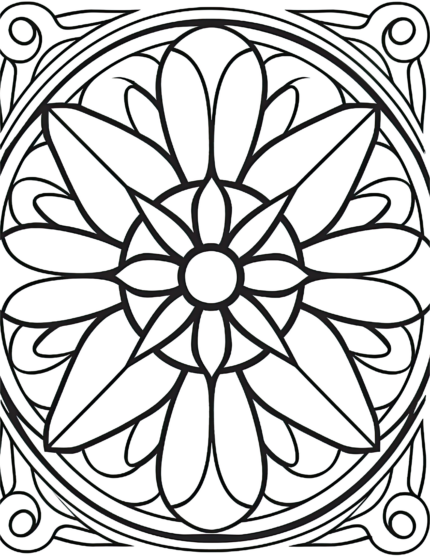 Free Simple Patterns Coloring Page 11