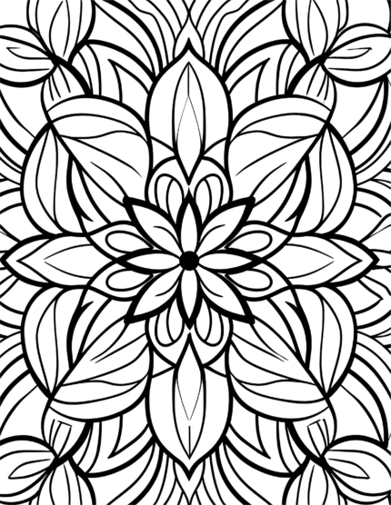Free Simple Patterns Coloring Page 17