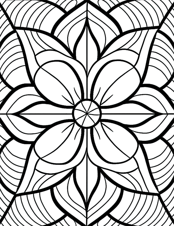 Free Simple Patterns Coloring Page 25