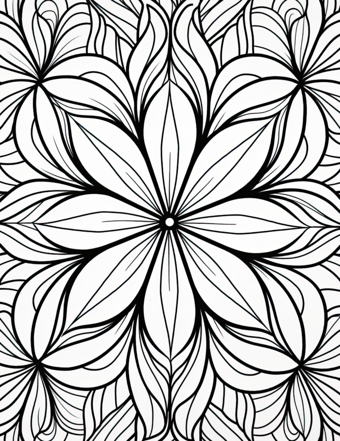 Free Simple Patterns Coloring Page 27