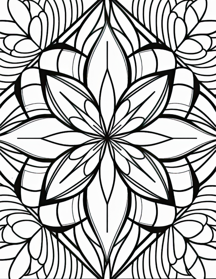 Free Simple Patterns Coloring Page 29