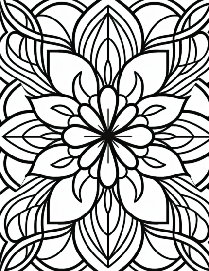Free Simple Patterns Coloring Page 3