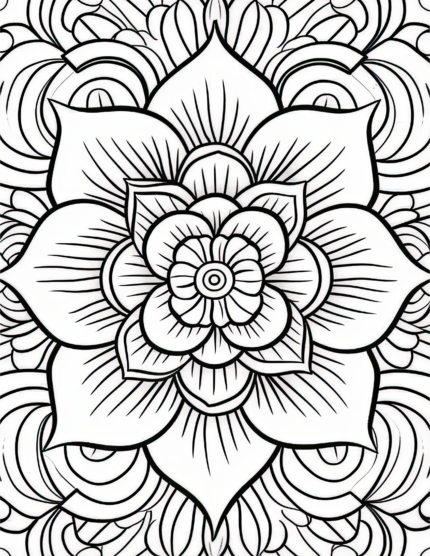 Free Simple Patterns Coloring Page 33