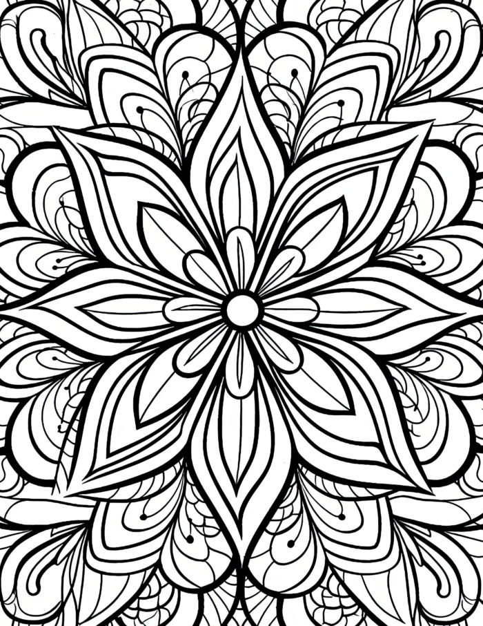 Free Simple Patterns Coloring Page 35
