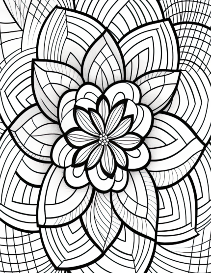 Free Simple Patterns Coloring Page 37