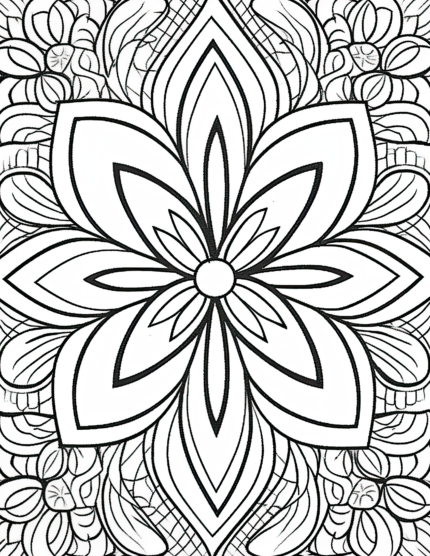 Free Simple Patterns Coloring Page 39