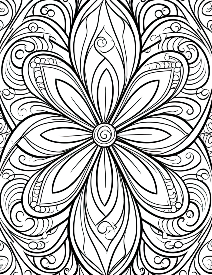 Free Simple Patterns Coloring Page 41