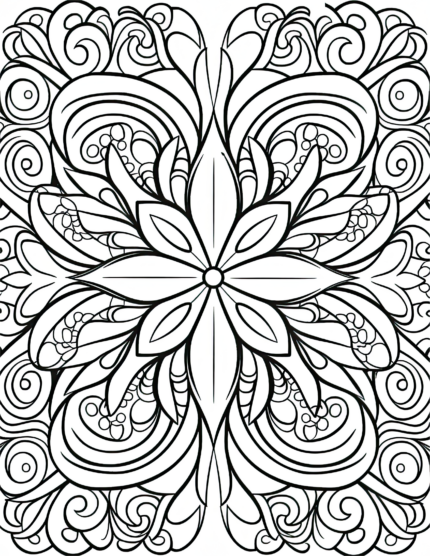 Free Simple Patterns Coloring Page 43