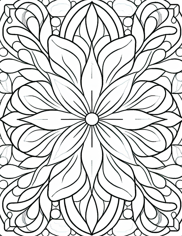 Free Simple Patterns Coloring Page 45