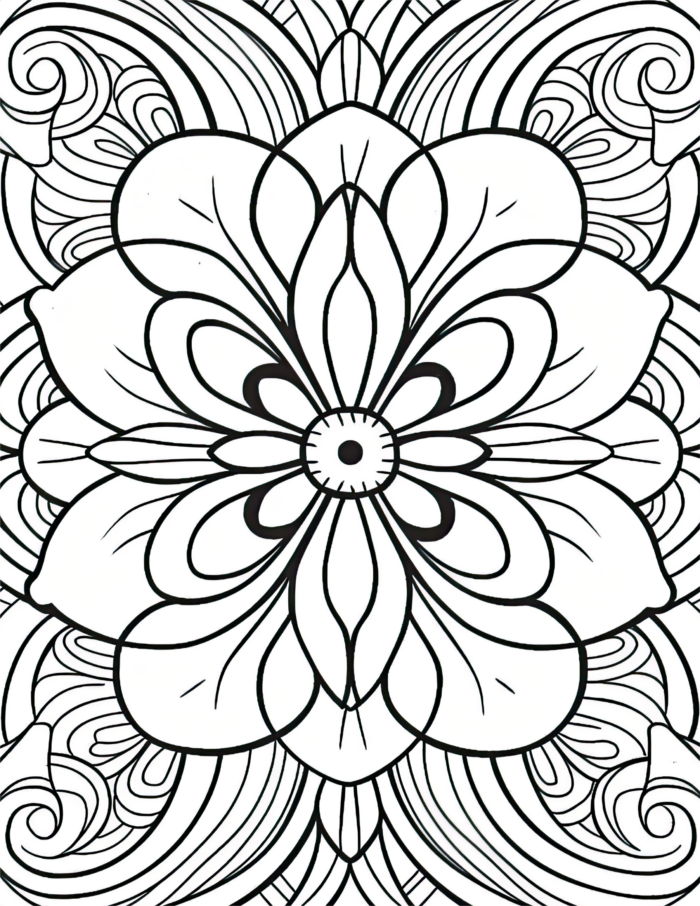 Free Simple Patterns Coloring Page 49