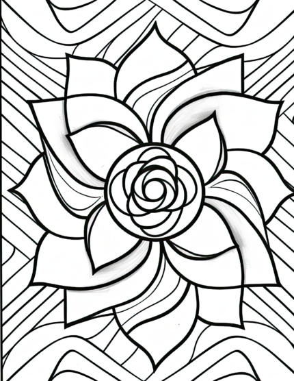 Free Simple Patterns Coloring Page 53