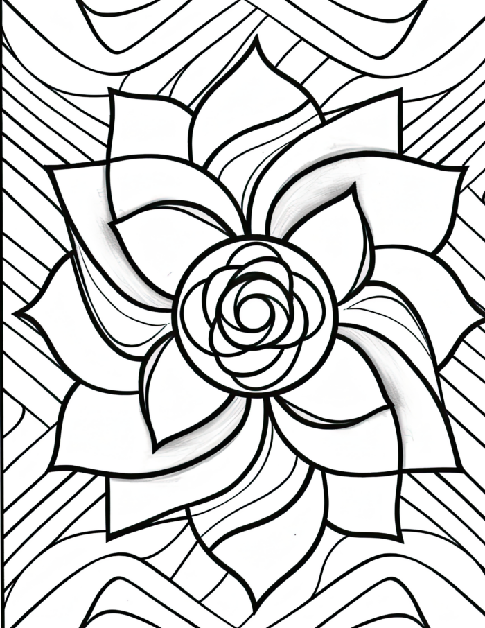 Free Simple Patterns Coloring Page 53