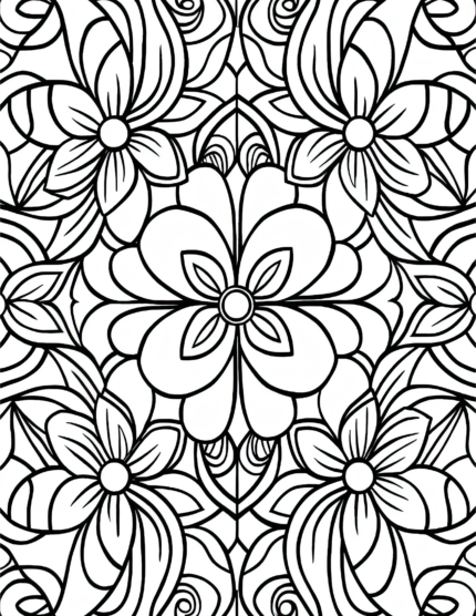 Free Simple Patterns Coloring Page 55