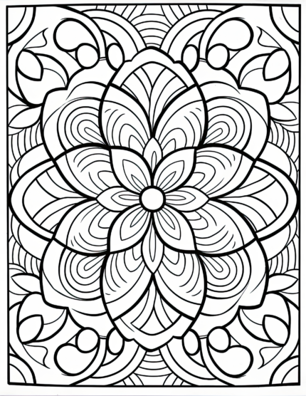 Free Simple Patterns Coloring Page 59