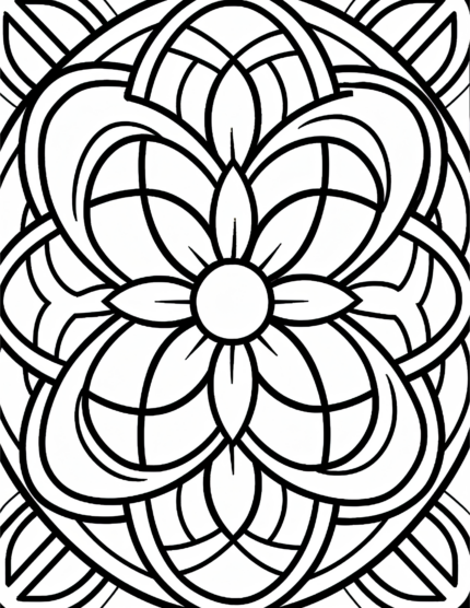 Free Simple Patterns Coloring Page 63