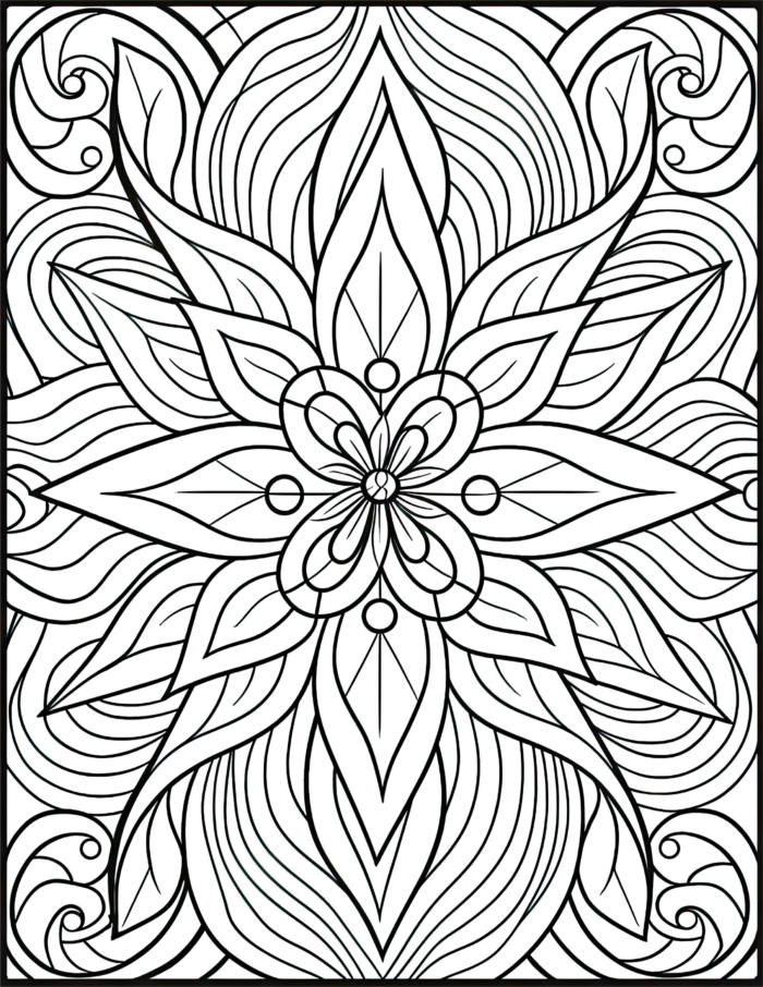 Free Simple Patterns Coloring Page 75