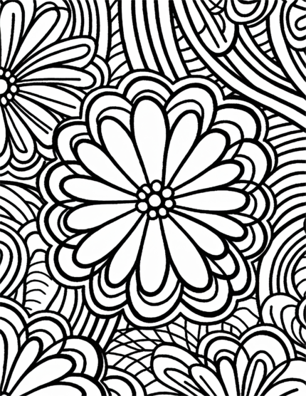 Free Simple Patterns Coloring Page 77