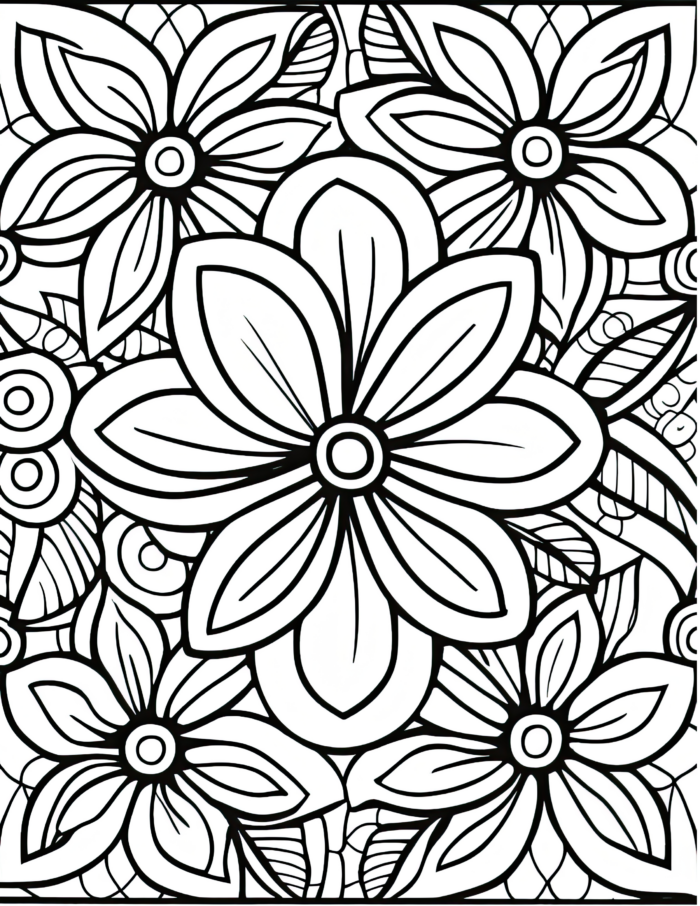 Free Simple Patterns Coloring Page 87
