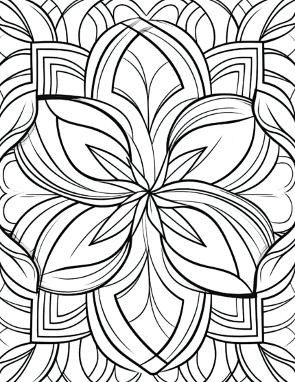 Free Simple Patterns Coloring Page 91
