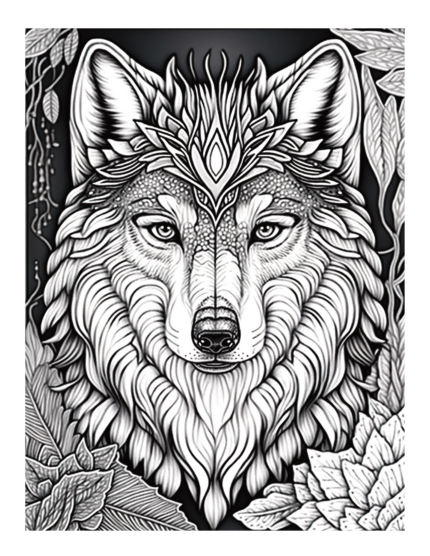 Free Wolf Coloring Page 95