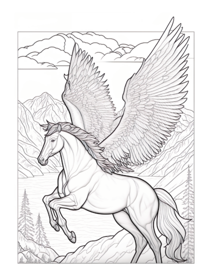 Free Mystical Creature Coloring Page 63