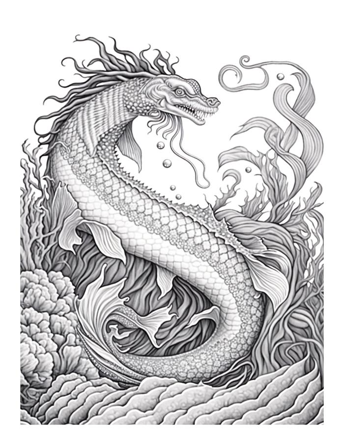 Free Mystical Creature Coloring Page 71
