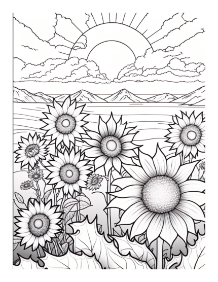Free Flower Garden Coloring age 91