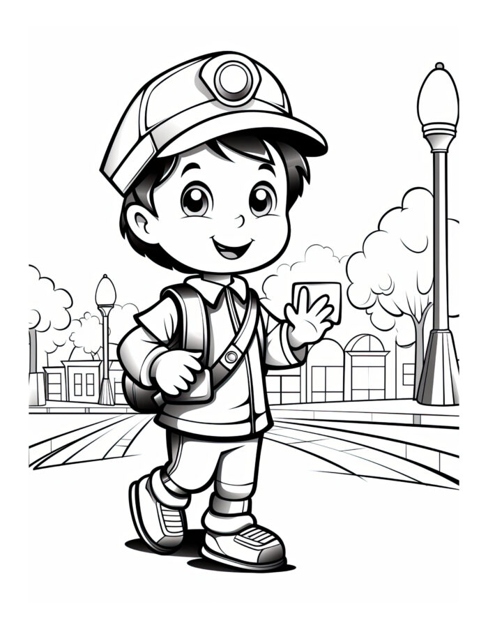 Free Back to School Coloring Page 13