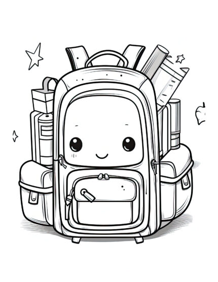 Free Back to School Coloring Page 3