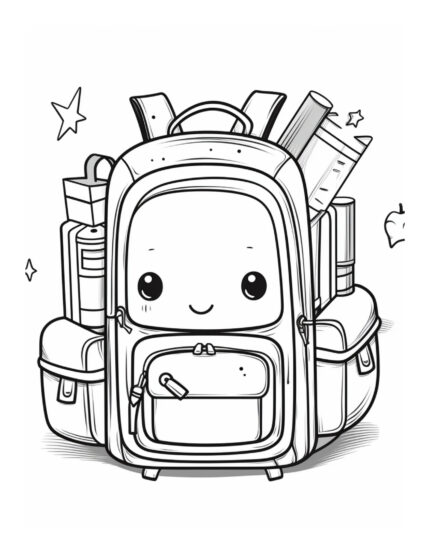 Free Back to School Coloring Page 32